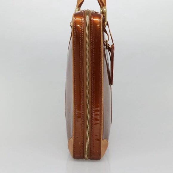LOUIS VUITTON Monogram Vernis Van Damme Hand Bag Bronze - Picture 4 of 15